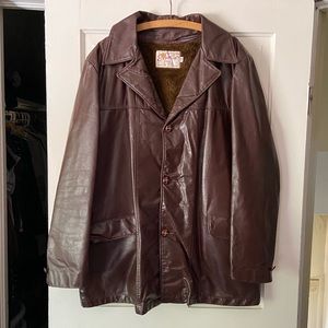 Vintage Excelled brown Leather Coat